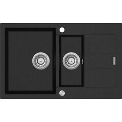 Zlewozmywak Concept  kuchenny granitowy z ociekaczem CZARNY DG205C60bc
