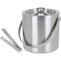 Excellent Houseware Pojemnik wiaderko termos na lód ze szczypcami