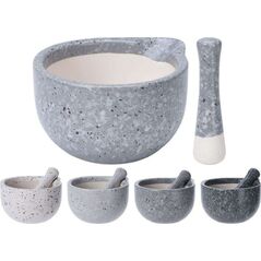 Excellent Houseware Moździerz do przypraw ceramiczny 10,5 cm z tłuczkiem