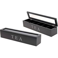 EXCELLENT HOUSWARE Pudełko na herbatę Tea Box, 6 przegródek