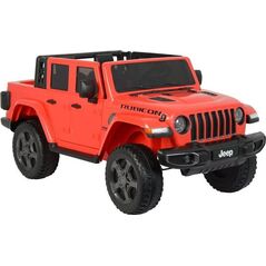 Lean Cars Samochód na akumulator Jeep Rubicon 6768R czerwony