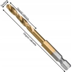 Τρυπάνι Makita MAKITA ΜΕΤΑΛΛΙΚΟ ΤΡΥΠΑΝΙ HSS-TIN 1/4" HEX 5.0x78mm 13919993 88381464307