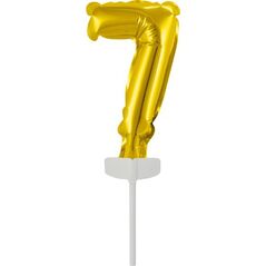 Μπαλόνι AMSCAN Mini foil νούμερο 7, χρυσό, 7,5x12cm 13903073 194099068642
