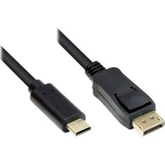 Προσαρμογέας USB Alcasa Προσαρμογέας καλωδίου Alcasa GC-M0105 1 m USB Type-C DisplayPort Μαύρο 13920572 4014619366637