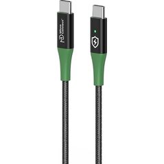 Καλώδιο USB MicroConnect Μικροσύνδεση MC-SMART USB-C-C-01 Καλώδιο USB USB 2.0 1 m USB C Μαύρο, πράσινο 13920586 5715063388327