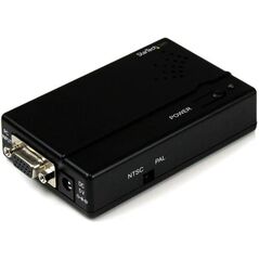 Adapter AV StarTech D-Sub (VGA) - S-Video czarny (VGA2VID)
