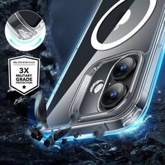 ESR ESR CLASSIC HYBRID HALOLOCK MAGSAFE & TEMPERED GLASS IPHONE 16 CLEAR