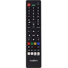 Τηλεχειριστήριο Nedis Nedis TVRC45PASHBK τηλεχειριστήριο Υπέρυθρη τηλεόραση Πατήστε τα κουμπιά 13840871 5412810000000