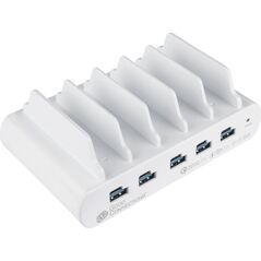 Alcasa Alcasa PCA-D006W Διοργανωτής σταθμών φόρτισης Freestanding White 13840450 4014620000000
