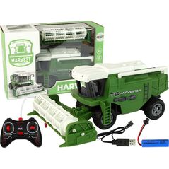 LeanToys Pojazd Rolniczy Kombajn R/C 29 cm Zielony
