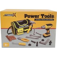 POWER X, Tool Set w/ Electric Drill and Tool Bag