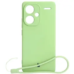 Bizon Case Silicone Sq Xiaomi Redmi Note 13 Pro+ 5G light green
