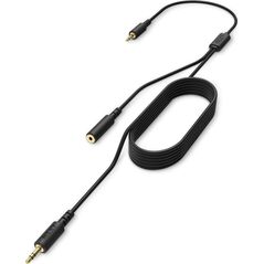 Nzxt NZXT ST-ACCC1-WW, 2 x 3,5 mm, Αρσενικό/Γυναικείο, 3,5 mm TRRS, Αρσενικό, 2 m, Μαύρο 13801985 5056550000000