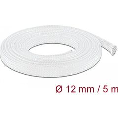 Delock Organizer DELOCK Geflechtschlauch dehnbar 5m x 12mm weiß 13929990 4043619206940