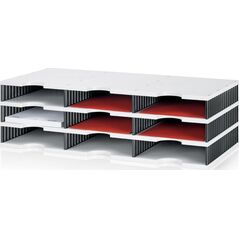 Styro styro Styrodoc Sortierstation DIN C4 9 -Fach γκρι/μαύρο 13799282 7612176104333