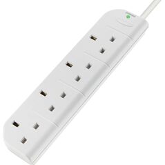 Υποδοχή Belkin Belkin E-Series 4, SurgeStrip 3 μέτρων, 238 J, 4 πρίζες AC, 230 V, 50 Hz, Λευκό, 3 m 13799830 722868427873