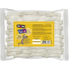 Hau&Miau KOŚĆ PRASOWANA BIAŁA 7,5cm, 50szt/op, 750g/op