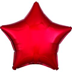 AMSCAN Balon foliowy metalik czerwony gwiazda 48cm luzem 9914085-92