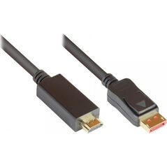 Προσαρμογέας AV Alcasa Προσαρμογέας καλωδίου Alcasa DP14-HDMI3 3 m DisplayPort HDMI Μαύρο 13769648 4014619737628
