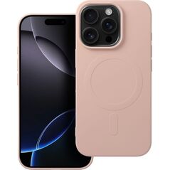 OEM SILICONE MAG COVER (μεγάλη τρύπα) συμβατό με MagSafe για IPHONE 16 Pro ροζ 14243225 5903400000000