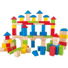 Hape HAPE mediniai blockeliai Build Up and Away, E0427 13784278 6943478005747