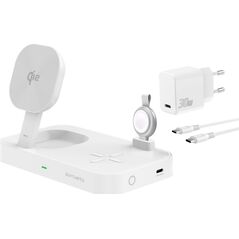 Φορτιστής 4smarts 4smarts Qi2 Ladestation Trident με MFi Fast Charger, λευκό 13782106 4252011908004