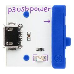 LittleBits littleBits power (USB), Power module, littleBits, Blue, White, 95,2 mm, 190,5 mm, 12,7 mm 13666630 859477003669