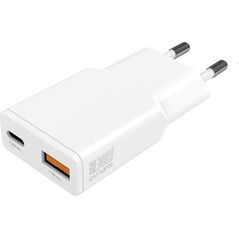 4smarts Netzladegerät PDPlug Slim Duos 30W GaN USB-C+USB-A