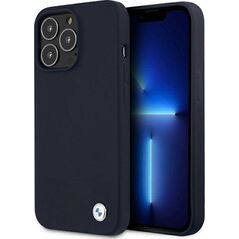 BMW Etui BMW BMHCP13XSILNA Apple iPhone 13 Pro Max granatowy/navy hardcase Silicone Signature
