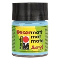 Marabu Marabu Decormatt Ακρυλικό, 50 ml, Μπλε, Ματ, Μπουκάλι, Αδιάβροχο 13800969 4007751008022