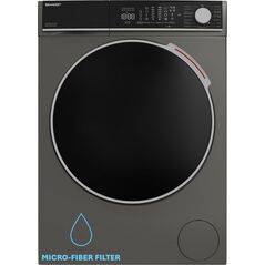 Sharp ενσωματωμένο πλυντήριο ρούχων Sharp ES-MNFL814CAA-DE, πλυντήριο ρούχων (γκρι, μικροπλαστικό φίλτρο, προηγμένος κινητήρας inverter) 13917273 4550556121651