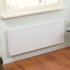 Purmo Thermrad Radiator Super8 Compact 21 1499W, HxB: 700x1000 mm, μελάνι med 8 anboringer. Bæringer, luftskrue-prop. 13956104 5410369353825