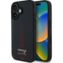 Red Bull RBHMP16S24CFGSMK iPhone 16 6.1" hardcase black/black Carbon Fiber Power Bar MagSafe