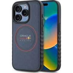 Red Bull RBHMP15L24PUILVR iPhone 15 Pro 6.1" hardcase navy blue/navy Leather Red Ring MagSafe