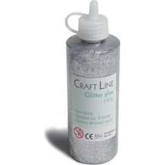 Usorteret Glitterglue 120g sølv 13861728 5700140000000