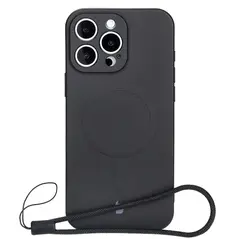Bizon Case Silicone Magnetic Apple iPhone 16 Pro black
