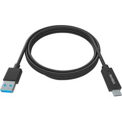 Vision VISION Professional εγκατάσταση καλωδίων USB-C zu USB-A - 30 JAHRE GARANTIE - Bandbreite 5 Gbit/s - unterstutzt 3-A-Ladestrom - USB-C 3.1 (M) zu USB-A 3.0 (M) - Aussendurchmesser - 40 mm. 22 + 30 AWG 2 m - Schwarz 13354390 4911625000008