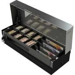 Συρτάρι μετρητών APG APG Συρτάρι μετρητών MOD237A-BL4617, Ηλεκτρονικό συρτάρι μετρητών, Ατσάλι, Μαύρο, 24 V, 460 mm, 100 mm 13799568 5711783508328