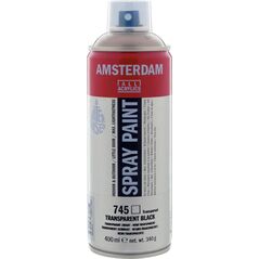 Artequipment Amsterdam Spray Paint Black Transparent 745 13801131 8712079391584