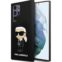 Karl Lagerfeld KLHCS24LSNIKBCK S24 Ultra S928 hardcase czarny/black Silicone Ikonik