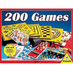 Piatnik PIATNIK Σετ επιτραπέζιων παιχνιδιών 200 Games (Στα Λετονικά, Ρωσική γλώσσα.) 13483560 4743199002337