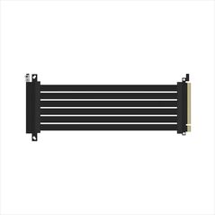Ssupd Ssupd Riser Flachband-Kabel - PCIe 4.0, 270mm, μαύρο 13333480 4718466012401