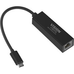 Προσαρμογέας USB Vision VISION Επαγγελματική εγκατάσταση Προσαρμογέας USB-C με RJ45-Gigabit-Ethernet-Netzwerk - 30 JAHRE GARANTIE - unterstutzt 10/100/1000 Mbit/s αυτόματα Erkennung und Auto-MD1-over1 13354369 4979314000005