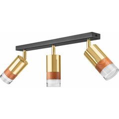 Φωτιστικό οροφής Lamkur Lamkur Aurora 43692 φωτιστικό οροφής 3x60W E27 χρυσό 14105084 5907687443692