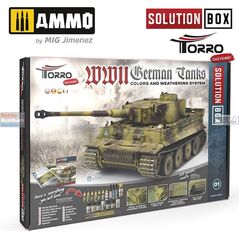 Ammo Ammo: Solution Box 01 - German Tanks II WW - Colors and Weathering System 14417474 4250229627830
