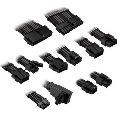 Kolink Kolink Core Pro Braided Cable Extension Kit 12V-2x6 Type 1 - Jet Black/Gunmetal Grey 13338817 5999094005730