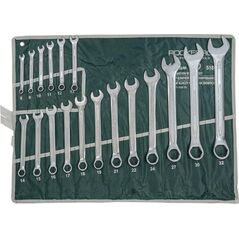 Sourcing ROCKFORCE COMBINATION WRENCH, set, 18 pcs. (8-32mm) -6 angle.