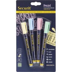 Securit Chalkmarker Securit Γνήσιο παστέλ 1-2mm γύρους spids 4 σετ/συσκευασία - (4 σετ) 13982984 8719075287767