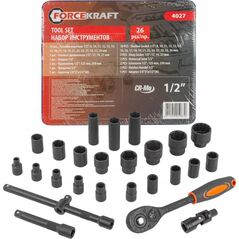 Zestaw narzędzi Forcekraft ZESTAW KLUCZY   26el. 1/2" 8-36mm  WKLADKA /FORCEKRAFT