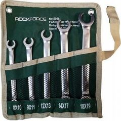 AWTools ROCKFORCE KLUCZ PŁASKI PÓŁOTWARTY kpl. 5szt. 8-19mm